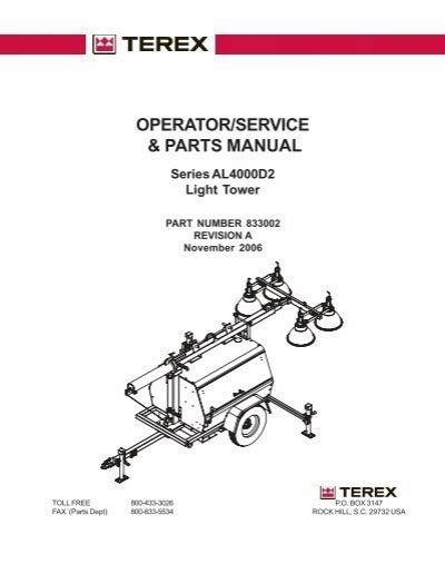 al4000 junction box|terex amida al4000 manual.